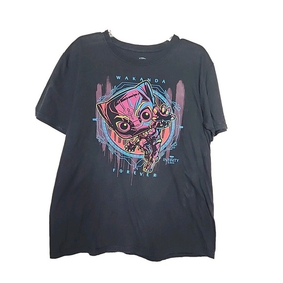 Marvel Other - Wakanda Forever The Infinity Saga Large Black Graphic Tee Marvel SIZE LARGE